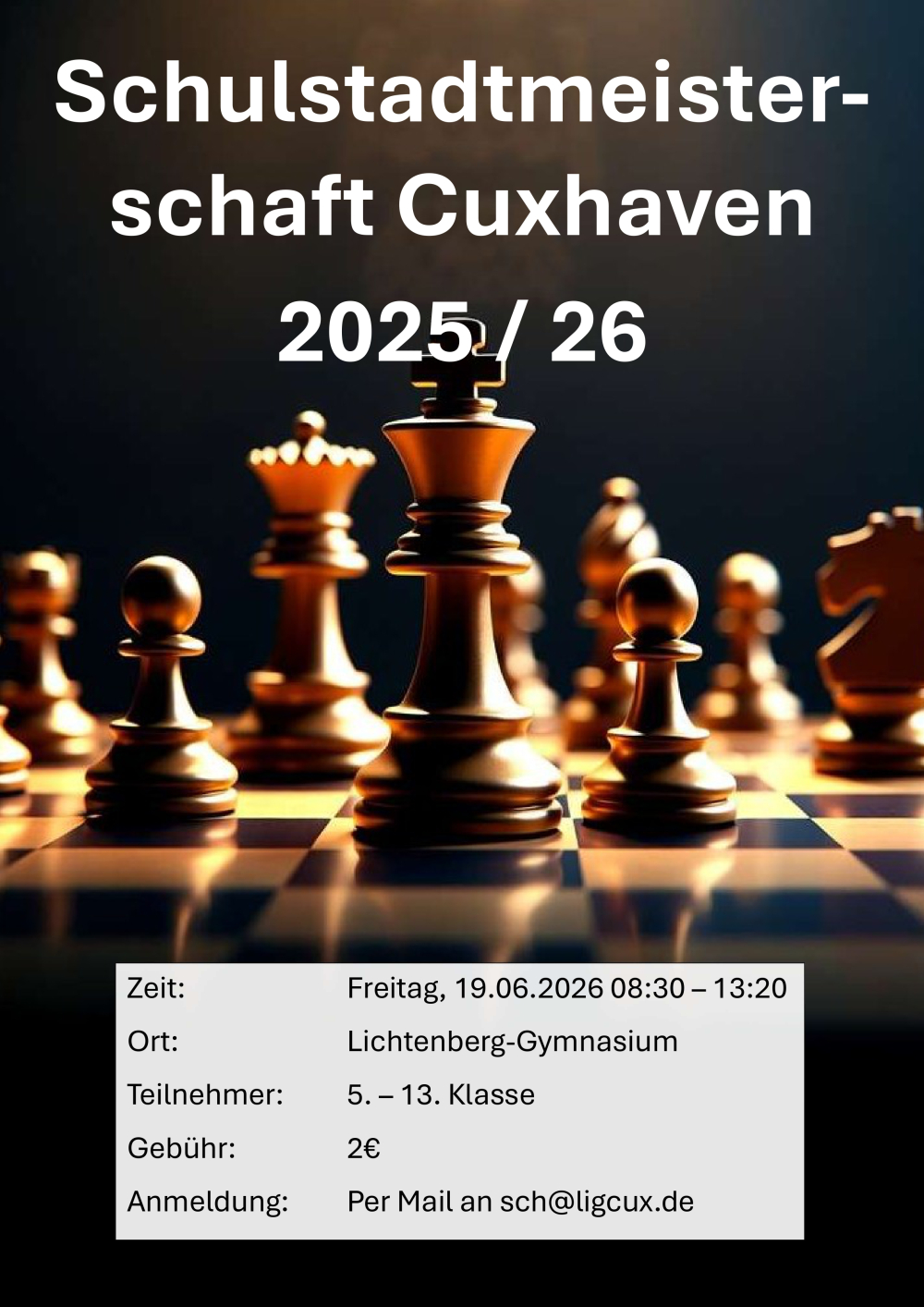Schach Schulstadtmeisterschaft 